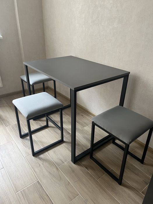 Стол обеденный кухонный  лофт опоры