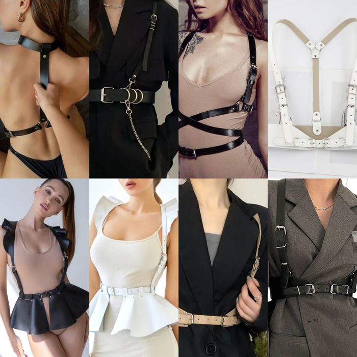 Сексуальная кожаная портупея для девушек