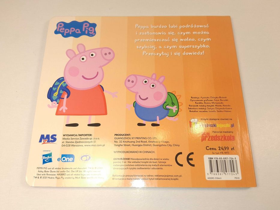 D148 Świnka Peppa Szybko Szybciej I Najszybciej Książka Z Zakładkami