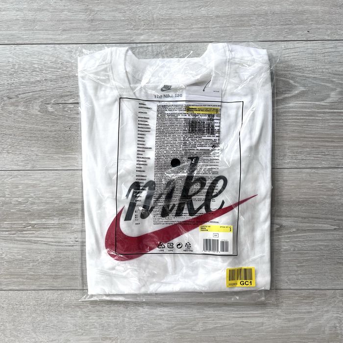 Koszulka t-shirt nike swoosh logo tee central biala white air drill