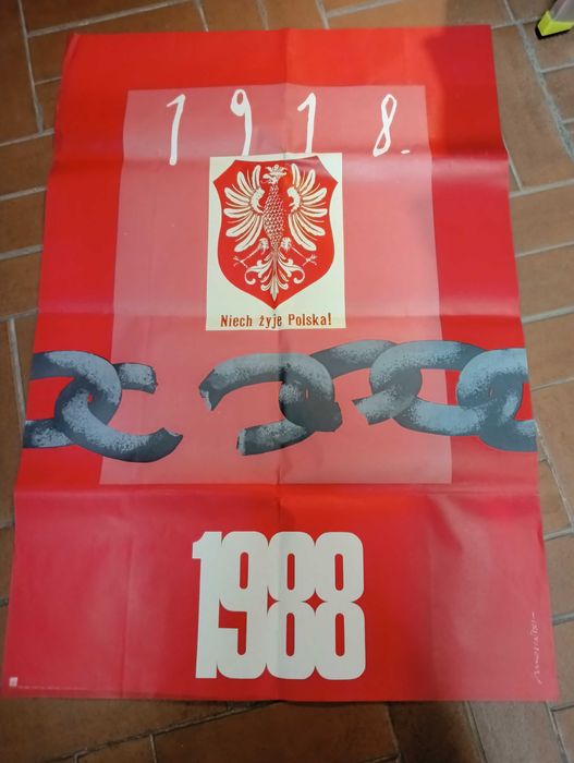 Plakat polityczny "Niech żyje Polska"
