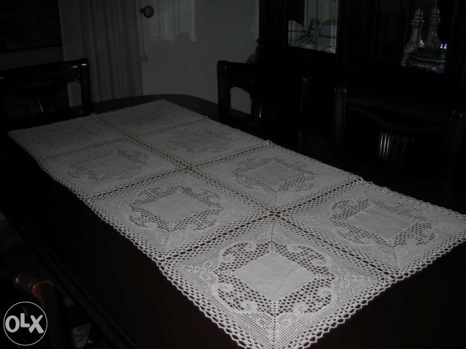 Naperon para centro de mesa em linho