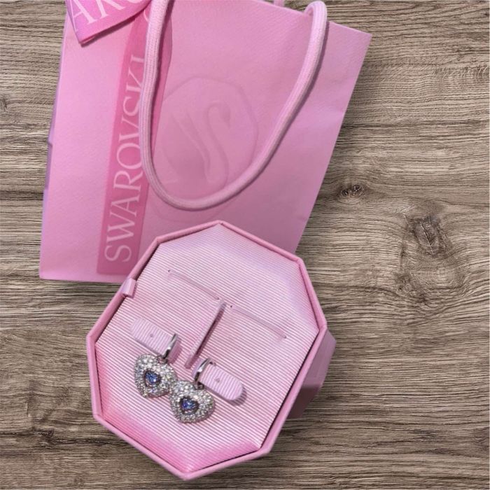 Кулон та сережки серце Swarovski idyllia оригінал