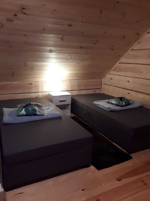 Domek letniskowy do wynajęcia z bali drewnianych na Roztoczu