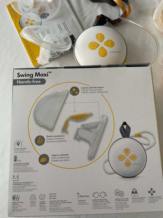 Bomba Medela Swing Maxi Hands-free, com garantia