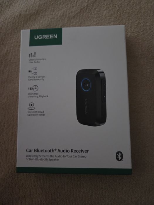 Adapter Bluetooth UGREEN CM596 Odbiornik Bluetooth 5.3 AUX jack 3,5mm