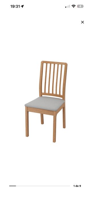 Mesa extensivel + 4 cadeiras Ikea nova EKEDALEM carvalho
