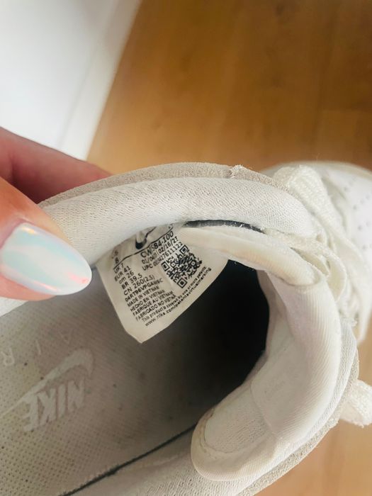 Nike Air Force 1 Branco/Cinza Claro tamanho 41