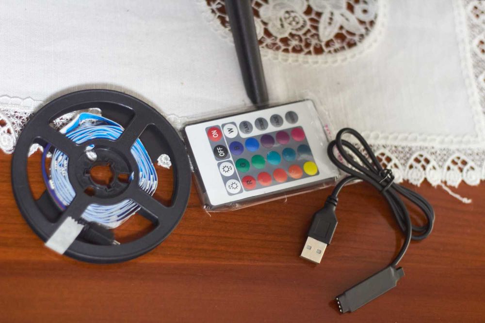 Fita LED RGB 2m com comando