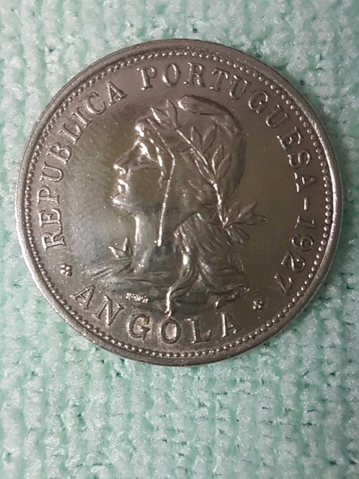 Moeda 50 Cincoenta Centavos Angola 1927
