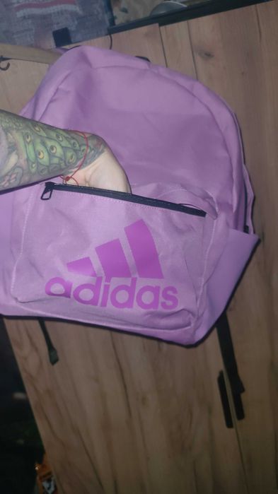 Plecak Adidas pojemny, fioletowy