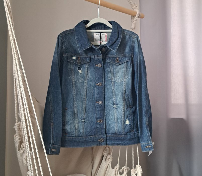 Okazja! Nowa! SUBLEVEL Denim Kurtka jeansowa XS (wg mnie S)