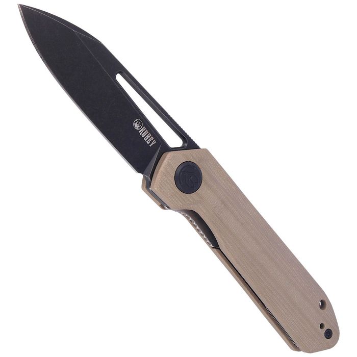Nóż składany Kubey Royal Tan G10, Dark Stonewashed D2 by (KU321E)