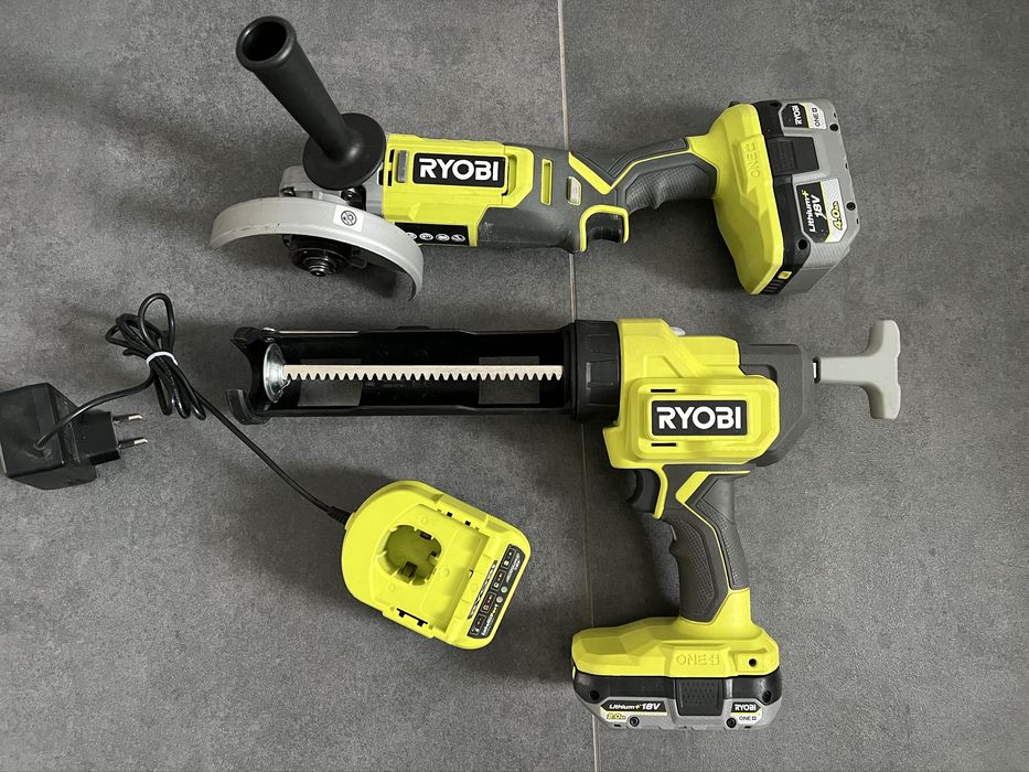 Акум.інструмент Ryobi болгарка Rag 18125 ,пістолет RCG 18