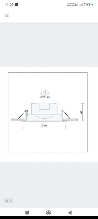 10 szt Lampa Oczko sufitowe halogen LED biały 230v 7W biały