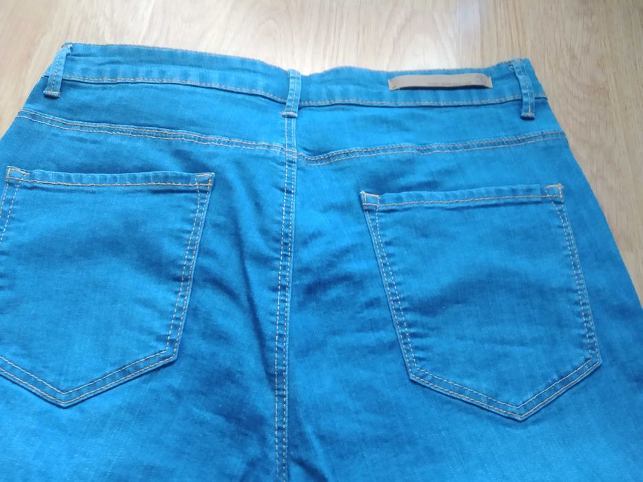 spodnie rybaczki jeansowe 42