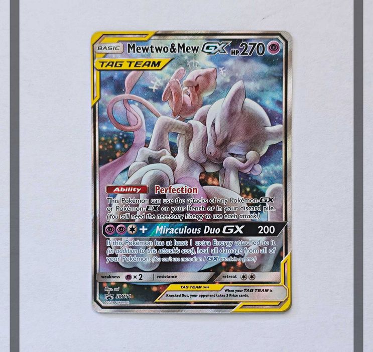 Mewtwo & Mew Gx SM191 Promo Pokemon ENG-NM