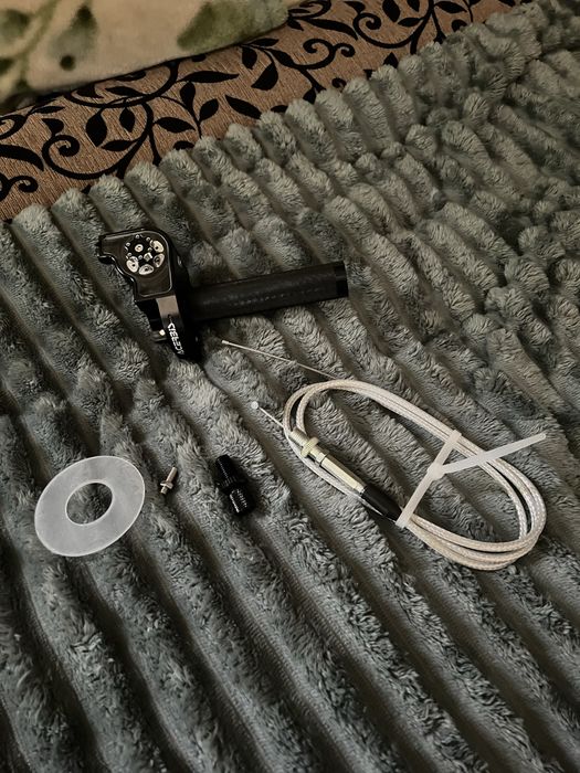 Короткоходная ручка газа Acerbis +трос газа