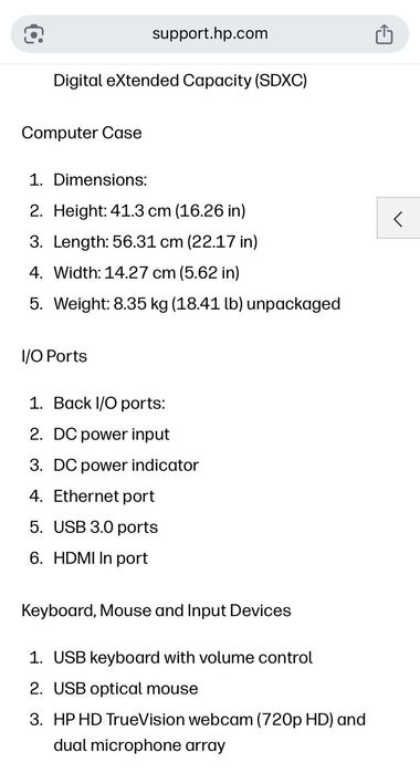 Computador HP Envy Beats Audio all in one