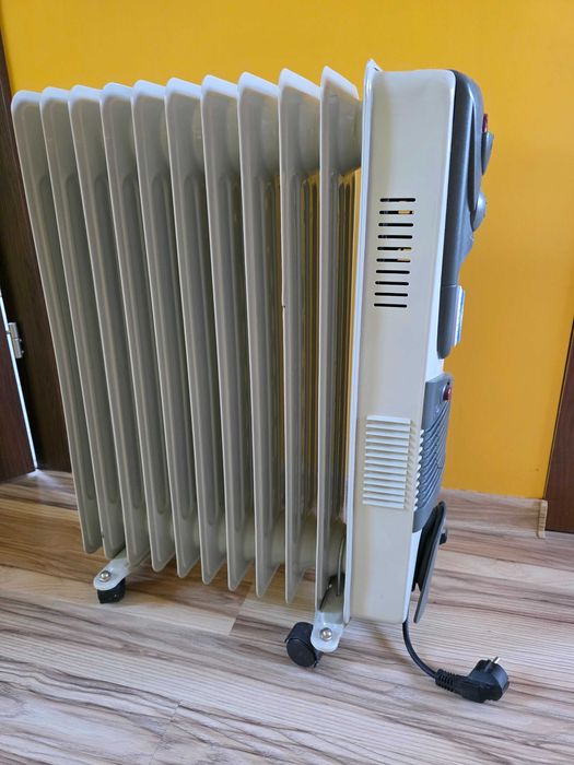 Grzejnik Olejowy Turbo Volteno biały 11 żeberek Timer Ciepło Oszczędny