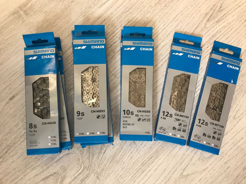 Ланцюги, цепи на велосипед KMC, Shimano, SRAM. Огирінал: 250 грн