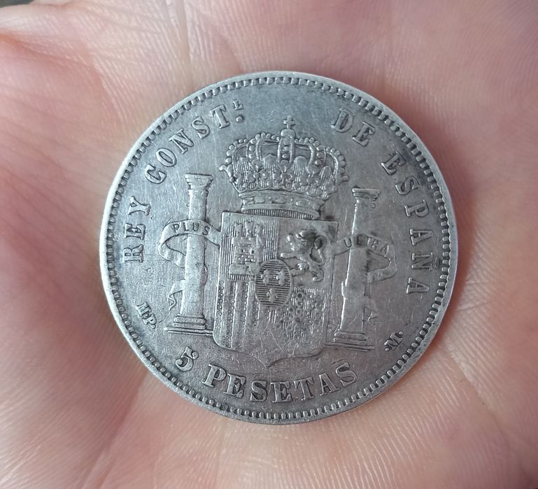 5 Pesetas Alfonso XIII 1888