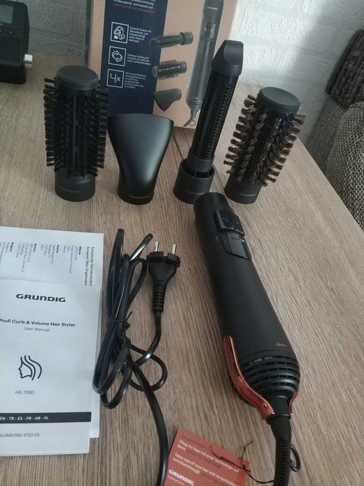 Lokówko Suszarka Obrotowa GRUNDIG NaturaShine HS 7080 dla Kobiet Loki