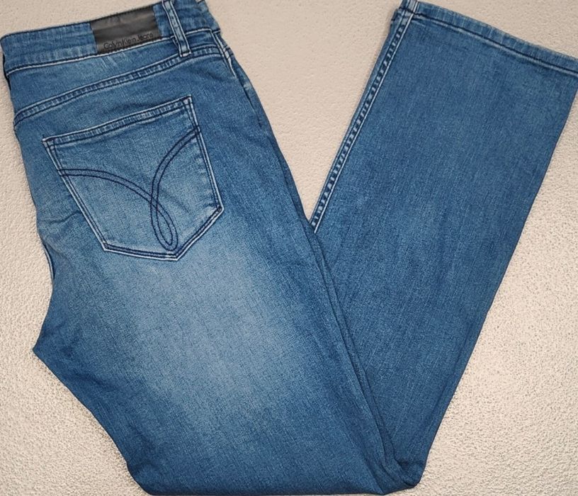 Wr) CALVIN KLEIN JEANS oryginalne spodnie jeansowe Roz.32/32