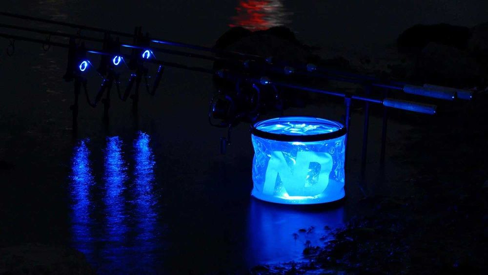 Składane wiadro LED RGB 7L PCV z pilotem podświetlane