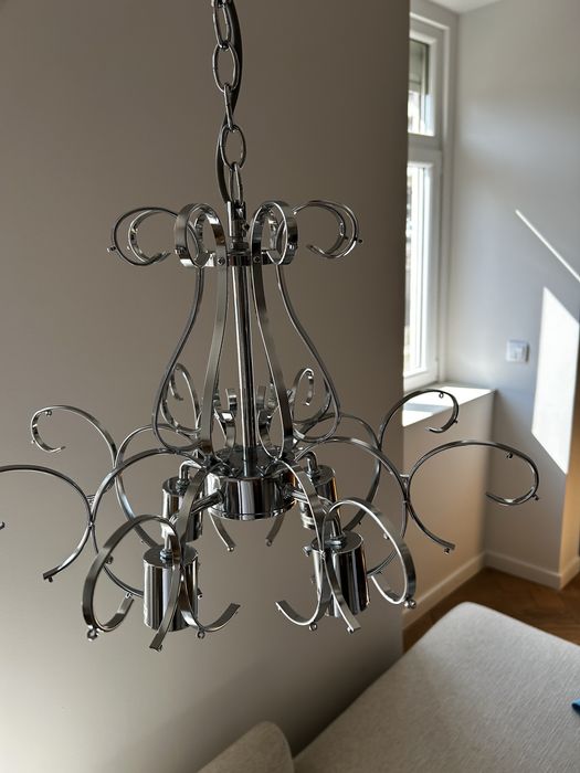 Candelabro de cristal de corrente