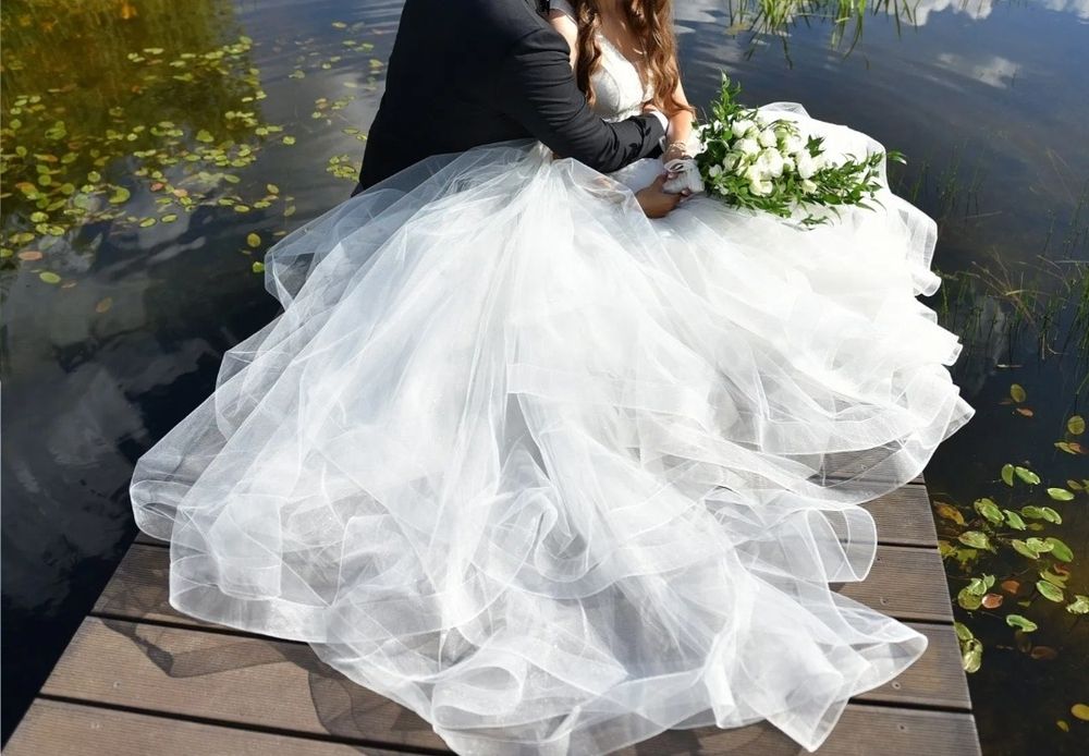 Efektowna suknia ślubna model princessa