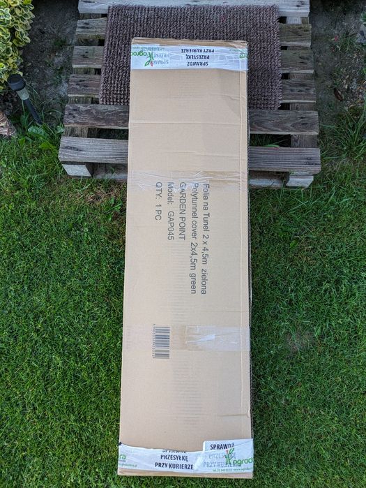 Folia na tunel 2 x 4,50 zielona