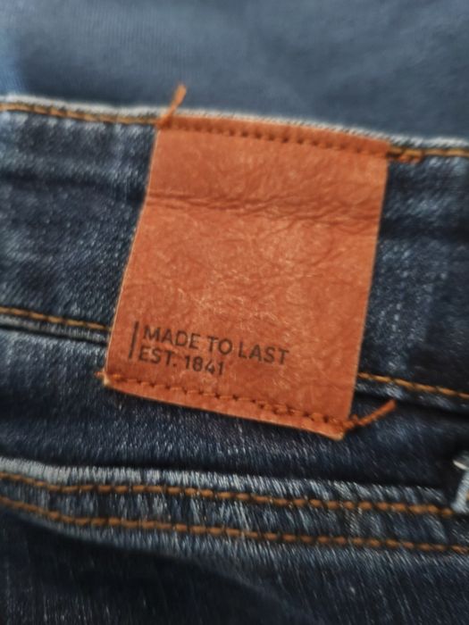 2x spodnie ciążowe jeansowe jeansy Bonprix i C&A Mama  50 granatowe