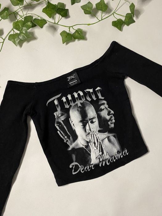 Кропнутий топ з відкритими плечима 2PAC/Bershka