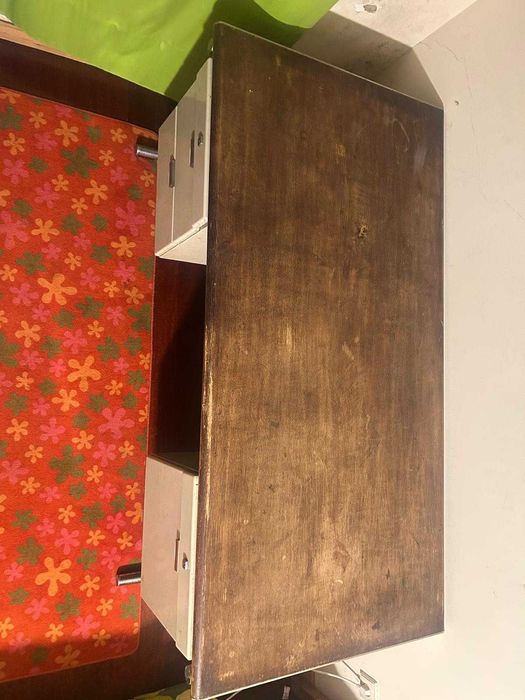 MESA INDUSTRIAL- com 5 Gavetas divididas por 2 módulos