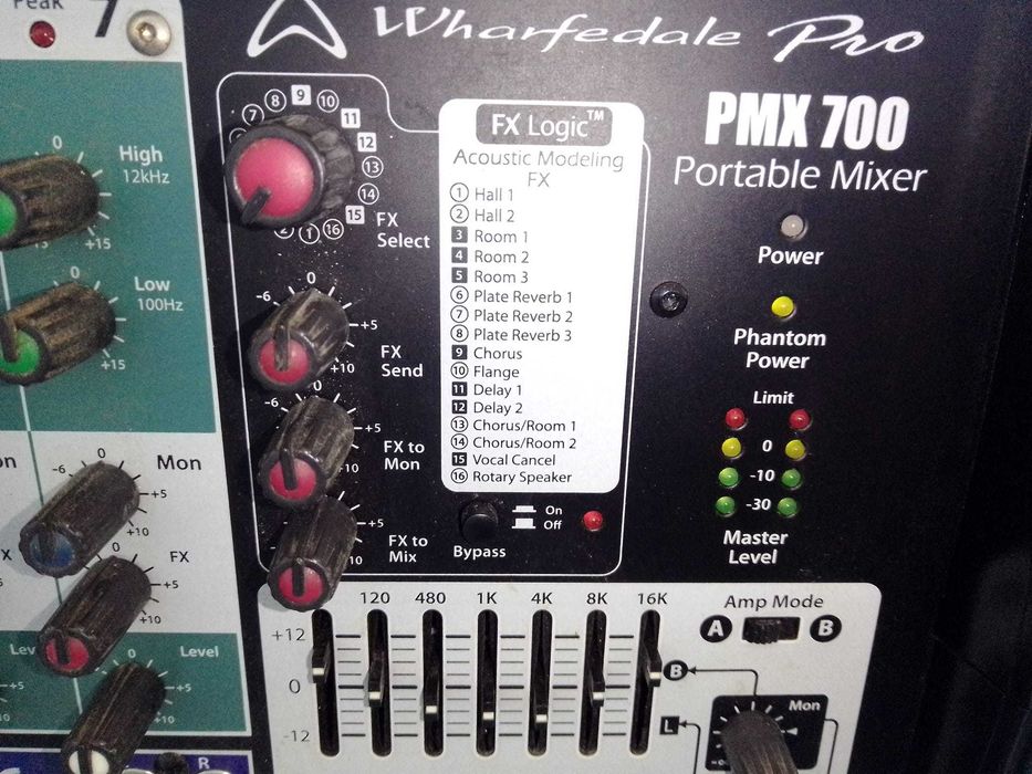 mesa amplificada Whorfedale