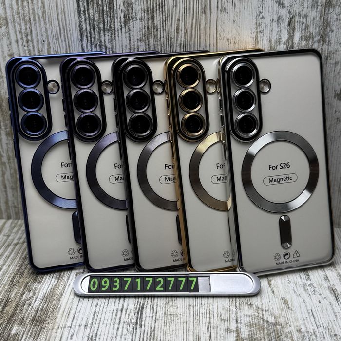 Чохол прозорий Chrome MagSafe на Samsung S26/ S26+/ Plus. Чехол