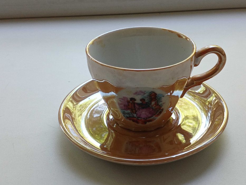 Кофейная пара - чашка и блюдце, Япония