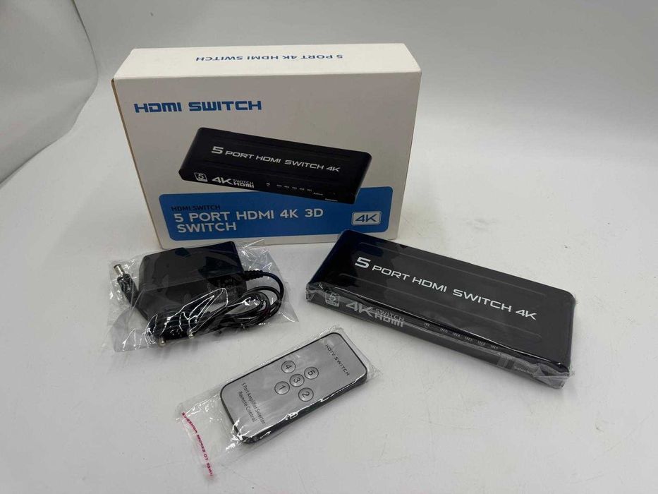 HDMI SWITCH 5 PORT HDMI 4K 3D/NO/PUDEŁKO od loombard krotoszyn