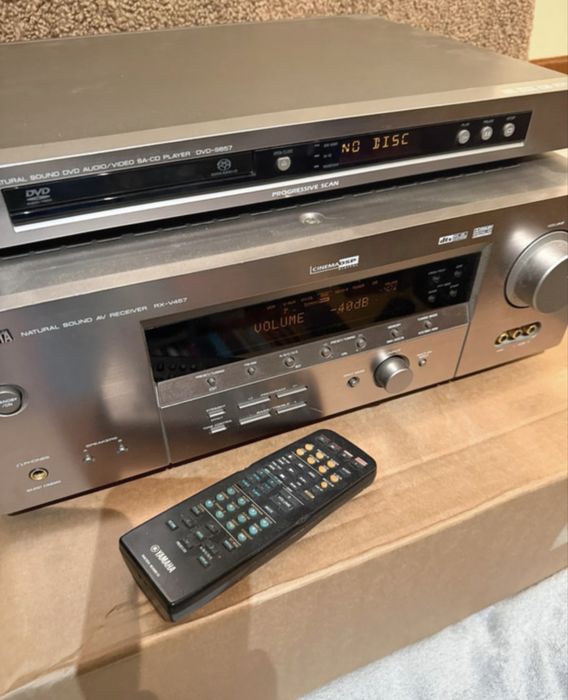 Yamaha amplituner Rx- V457 pilot oraz DVD s657