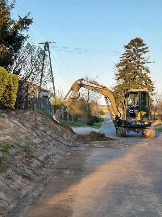 Usługi minikoparką Kurów, Nałęczów, Puławy