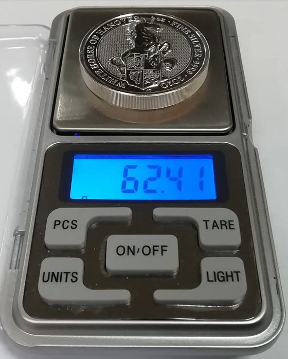 Велика Британія 5 фунтів 2020р. Білий кінь Ганновера. 2 унції. СРІБЛО.