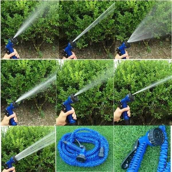 Шланг для полива X HOSE 75 м поливочный растягивающийся с распылителем