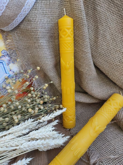 Свічка Голуб миру . Воскові свічки. Воскова свічка.