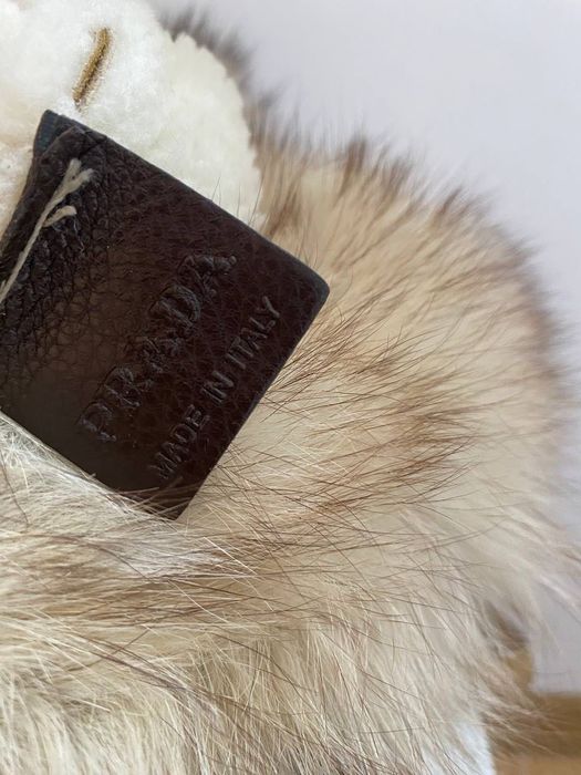 Сумка Prada шкіра та хутро