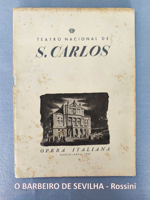 O BARBEIRO DE SEVILHA - Rossini
Programa e argumento