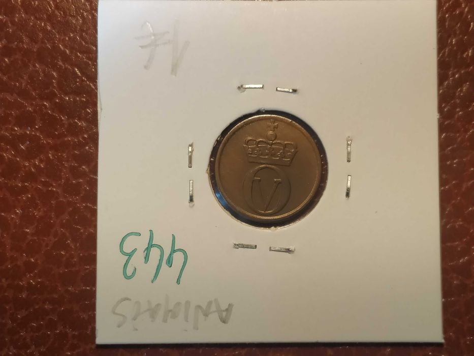 443 moeda de 1 ore de 1964 (animais) - Noruega