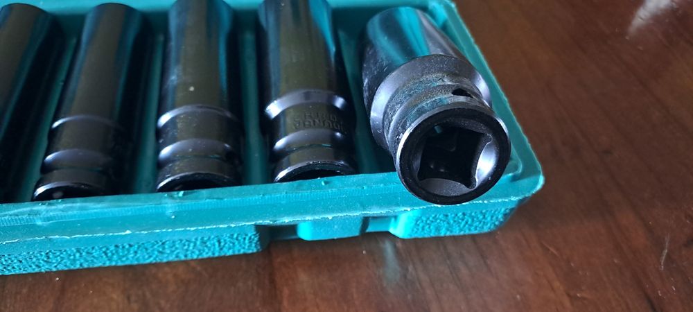 Conjunto de 10 chaves de soquete universal para Pistola de impacto 1/2 (Artigo Novo)