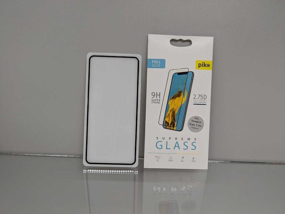 Google Pixel 8 Pro Захисне скло 5D Piko Full Glue для - Black