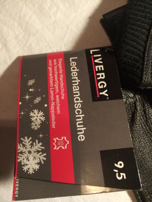 Перчатки мужские кожаные новые